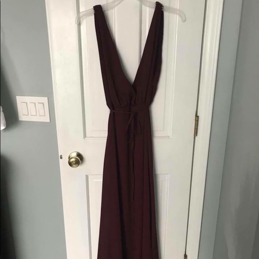 Lulus burgundy maxi
